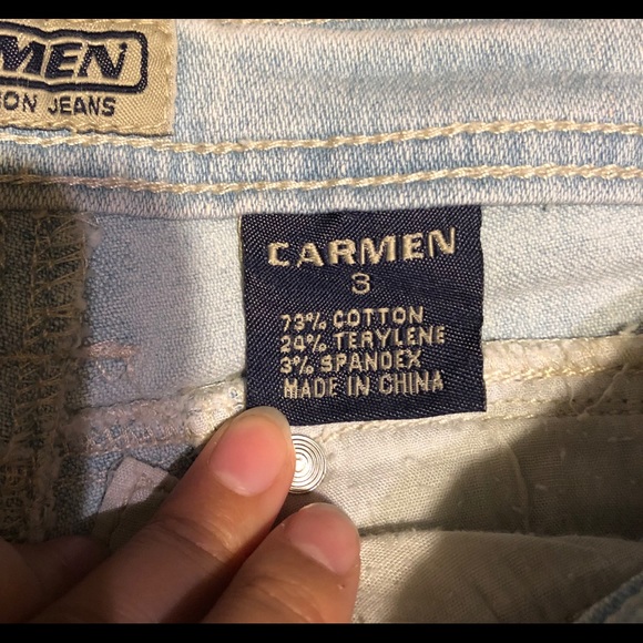 Carmen Vintage Stone Wash Jeans Size 3 - Picture 4 of 4